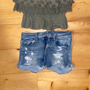 Jean shorts American Eagle